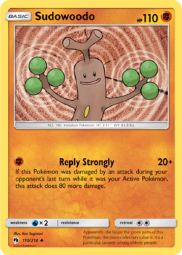1x Sudowoodo 110/214 Lost Thunder Pokemon TCG Card NM | eBay