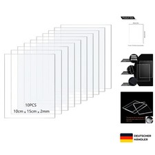 10er Set Acrylglas 2mm Transparent vielseitig für DIY Projekte