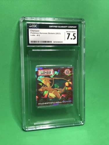 CGC 7.5 Near Mint+ Charizard #12 Horizons Wafer Stickers Lotte Pokémon 2023