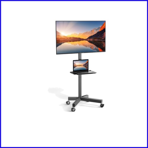 Height-Adjustable TV Cart on Wheels for 23-60 Inch TVs – Ideal for Home & Office