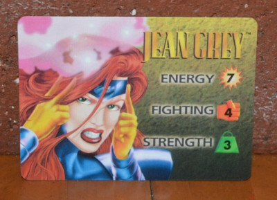 SPIDER-MAN '97 FLEER TRADING CHASE GAME CARD OVER POWER JEAN GREY 7 4 3