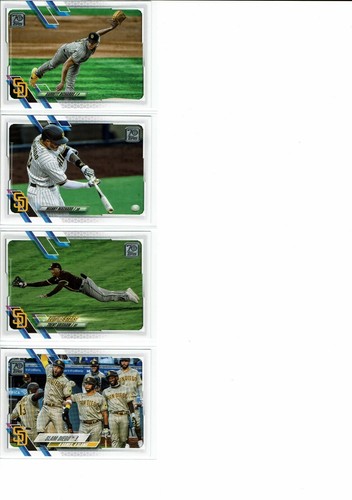 2021 Topps Baseball Series 1 San Diego Padres Team Set (12) Base Cards - Picture 3 of 3