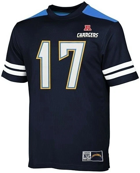 Camiseta deportiva de los San Diego Chargers Philip Rivers NFL Hashmark para hombre talla grande y alta XLT Foto 2 de 4