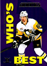Erik Karlsson 2023-24 UD Credentials Who's Best Purple #WB-EK Pittsburgh