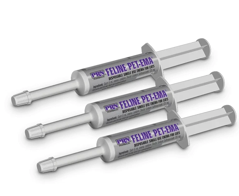 PRN Pharmacal Feline Pet-ema, 6ml syringe, cat enema, non-toxic (FREE SHIP 3 Pk)