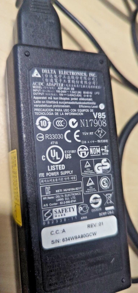 Netzteil Ladegerät für Acer 3620 Delta Electronics ADP-90CD DB – Gummi rissig OK - Bild 3 von 3