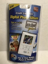 Lot of 2 Wallet Pix Digital Photo Album WPPGR4-J As Seen On TV Credit Card Size