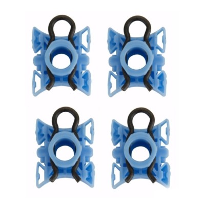 Front 4 Window Regulator Roller Sliding Block Pivot Clip Bracket Set Fits Volvo