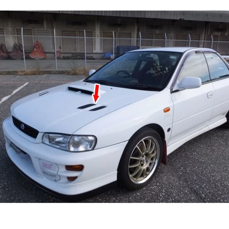 Front Hood Bonnet Side Vent Intake 2PCS For Subaru Impreza WRX STi GC8 1998-2000 Foto 3 de 4