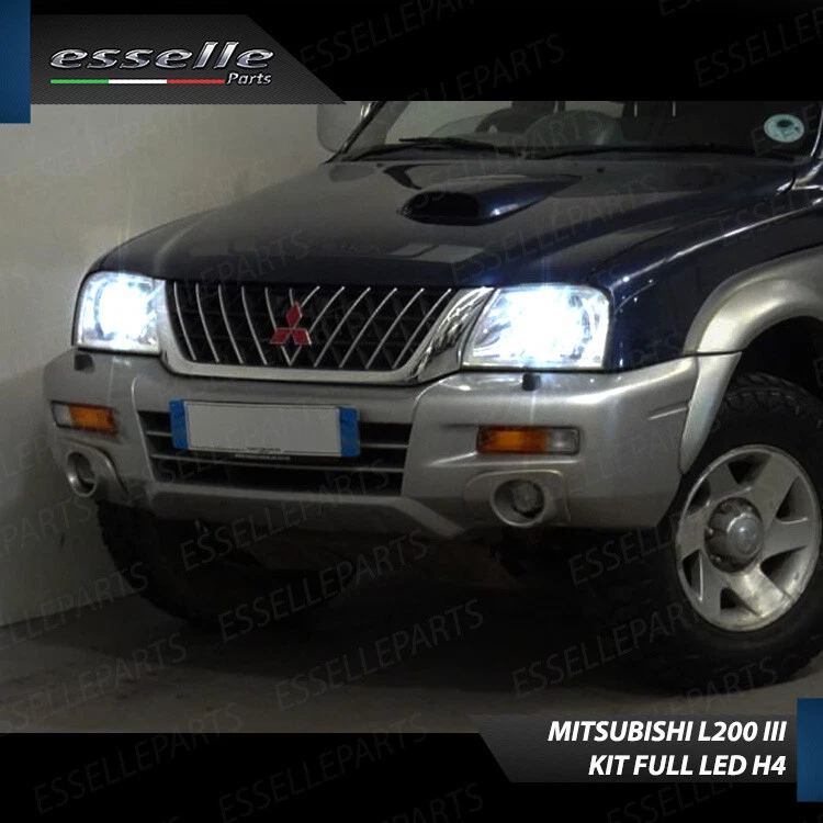 KIT LED H4 6000K CANBUS XENON 18000 LM LUMEN REALI MITSUBISHI L200 III NO AVARIA - Immagine 2 di 4