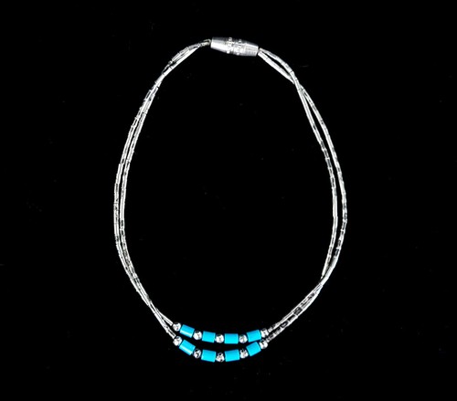 Orecchini Saliscendi Argento 925 con Brillantini Azzurri Aquaarina 3