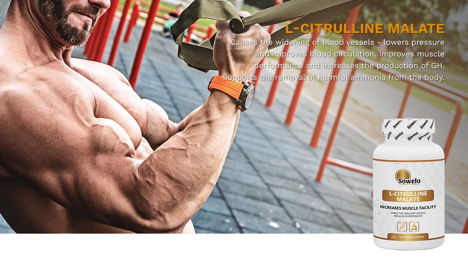L-Citrullin Malat 1000 mg – Tabs – Muskelpump, Durchblutung & Leistung – Sowelo - Bild 4 von 4