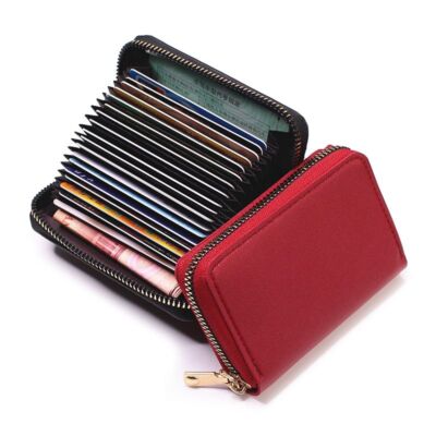 Black Color Coin Purse Wallets Men Women Classic Leather Card