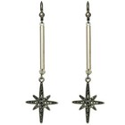 KIRKS FOLLY ASTRAL FALLING STAR LEVERBACK EARRINGS ~ SPARKLING CRYSTALS~~  — photo 1