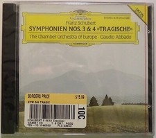 SCHUBERT: Symphonies NOS. 3 4 The Chamber Orchestra of Europe CD 1988 NEW