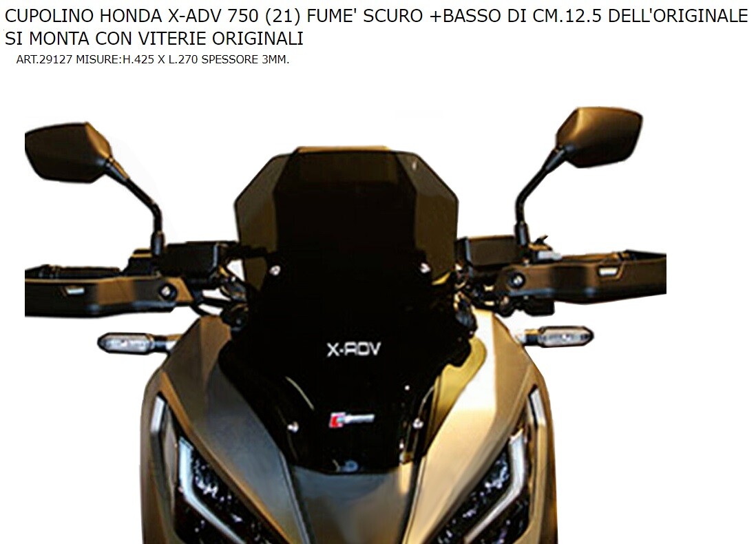 Cupolino Fumè 3mm Per Fantic Caballero Scrambler - Accessorio Moto - Foto 8