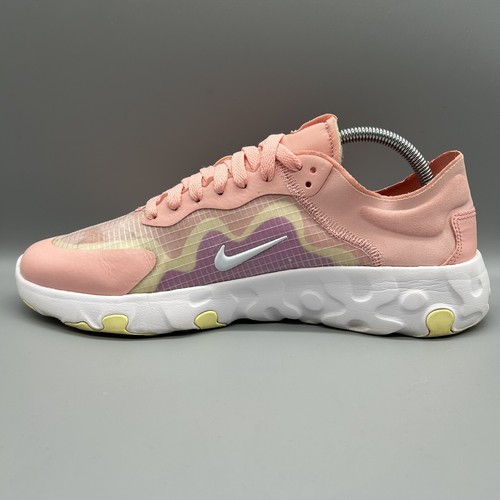 Nike React Renew Lucent BQ4152-600 Pink Gelb Pudding Laufen Turnschuhe Uk 9 - Bild 3 von 7
