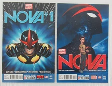 Nova #1 & #2 2nd Printing Variant Cover Set Marvel Comics 2013 Sam Alexander