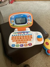 VTech Tote and Go Laptop Orange Preschool Educational Learning Games VGUC