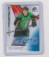 2019 2019-20 SP GAME USED CHL EDITION OZZY WIESBLATT BLUE AUTOGRAPH 39 SHARKS