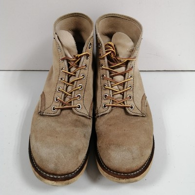 Red Wing Boots 8167 Suede Leather Beige Irish Setter Boots Size US 