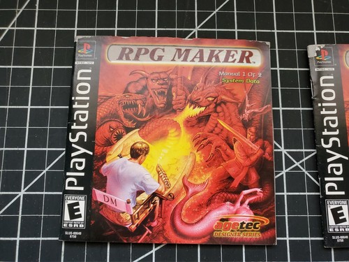 RPG Maker (PlayStation 1, 2000) PS1 Game Disc and manuals Only Good Condition - Picture 5 of 12