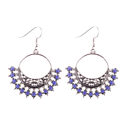 Pendientes colgantes/redondos étnicos redondos multicolor estilo bohemio vintage para mujer - Imagen 44 de 85