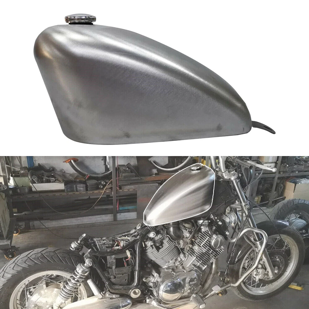 10L Motorcycle Petrol Gas Fuel Tank For Yamaha XV750 1988 1998