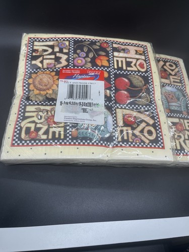 Mary Engelbreit Family And Friends Paper Napkins Large 2 Packs - Picture 2 of 2