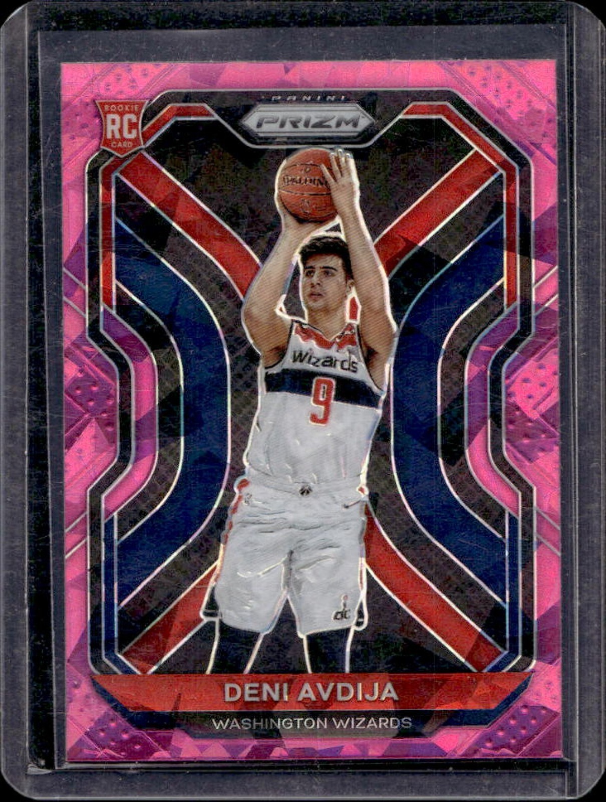 2020-21 Prizm Deni Avdija RC Pink Ice Prizms Rookie #290 Wizards