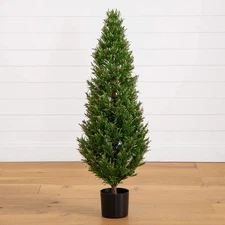 4’ UV Resistant Artificial Rosemary Cone Topiary Tree (Indoor/Outdoor)