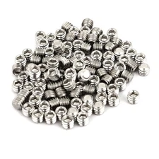 100 Pcs M4 x 3mm 304 Stainless Steel Hex Socket Drive Flat Point Grub Screw