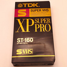 TDK XP Super Pro Super VHS ST-160 Blank S-VHS VHS Tape