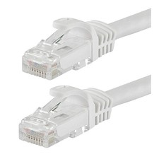MONOPRICE 9817 Patch Cord,Cat 6,Flexboot,White,0.5 ft. 38F945