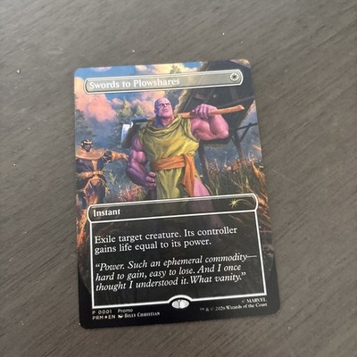 THANOS Magic the Gathering PSA Mag Promo Swords to Plowshares Marvel