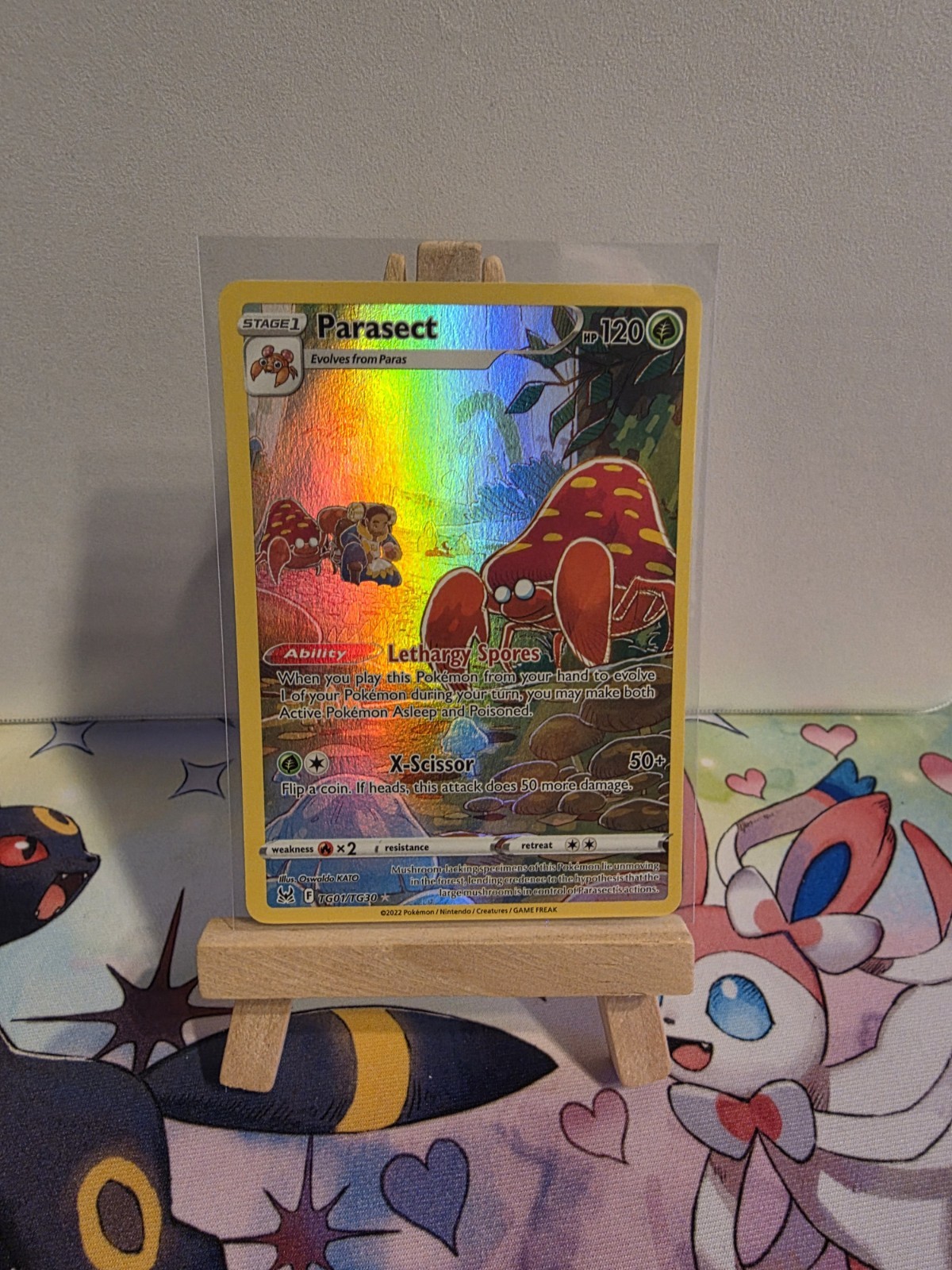 Pokémon TCG Parasect Trainer Gallery Holo Ultra Rare TG01/TG30 Lost Origin - NM