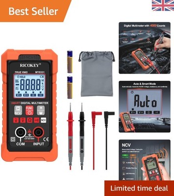 Kompaktes orangefarbenes Digital Multimeter - Auto-Range TRMS 4000 Stück mit LED-Anzeige