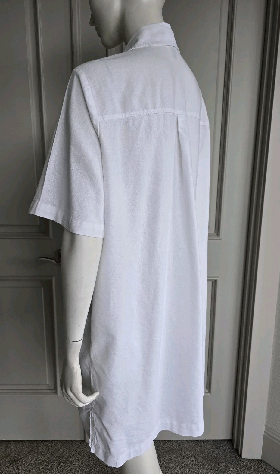 Universal Thread White Linen Button Down Short Sl… - image 9