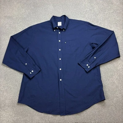 Chemise Brooks Brothers adulte grande bleue OCBD Oxford Classic Preppy hommes - Photo 1/4