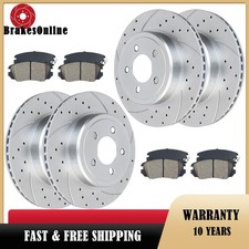 Front 345mm Rear 320mm Rotors Brake Pads for ...