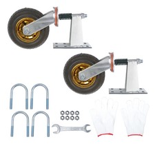 600Lbs Gate Wheel For Metal Swing Tube Wooden Fence Gate Gate Caster Wheels 8"