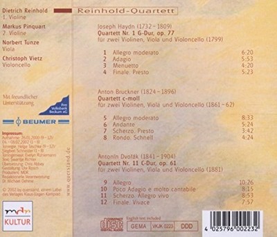 STR QRT/QRT in C Major/Qrt No.11 by Haydn [Audio CD]