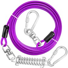 Heavy Duty 100ft Dog Leash Run Tether with Swivel Hook