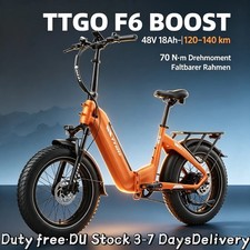 TTGO F6 Boost 20'' Elektrofahrrad 48V 18AH Fat Tire 140KM E-Bike Shimano 7 …