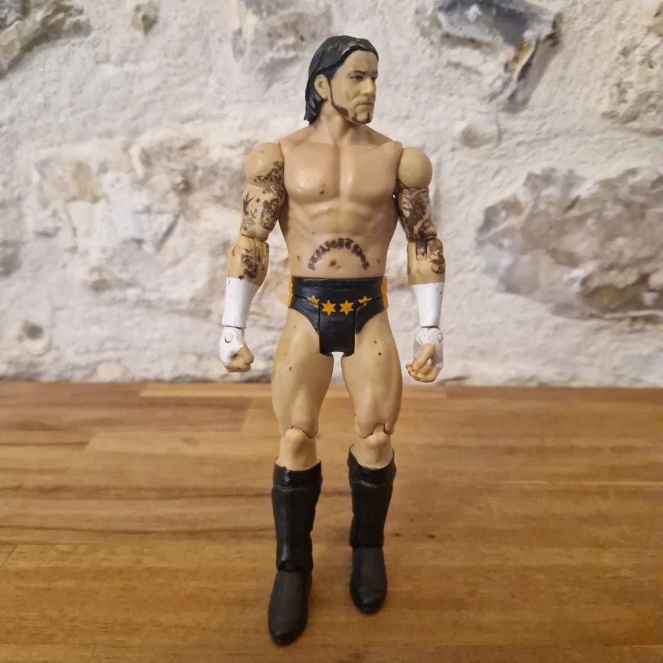 LOT 5 FIGURINES CATCH WWE CM PUNK UMAGA SHAWN MICHAELS EDGE JAKKS PACIFIC 90'  - Photo 2/4