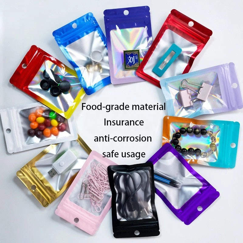 Bolsa auto-selante preta fosca com janela transparente para embalagem arte artesanato - Imagem 3 de 4