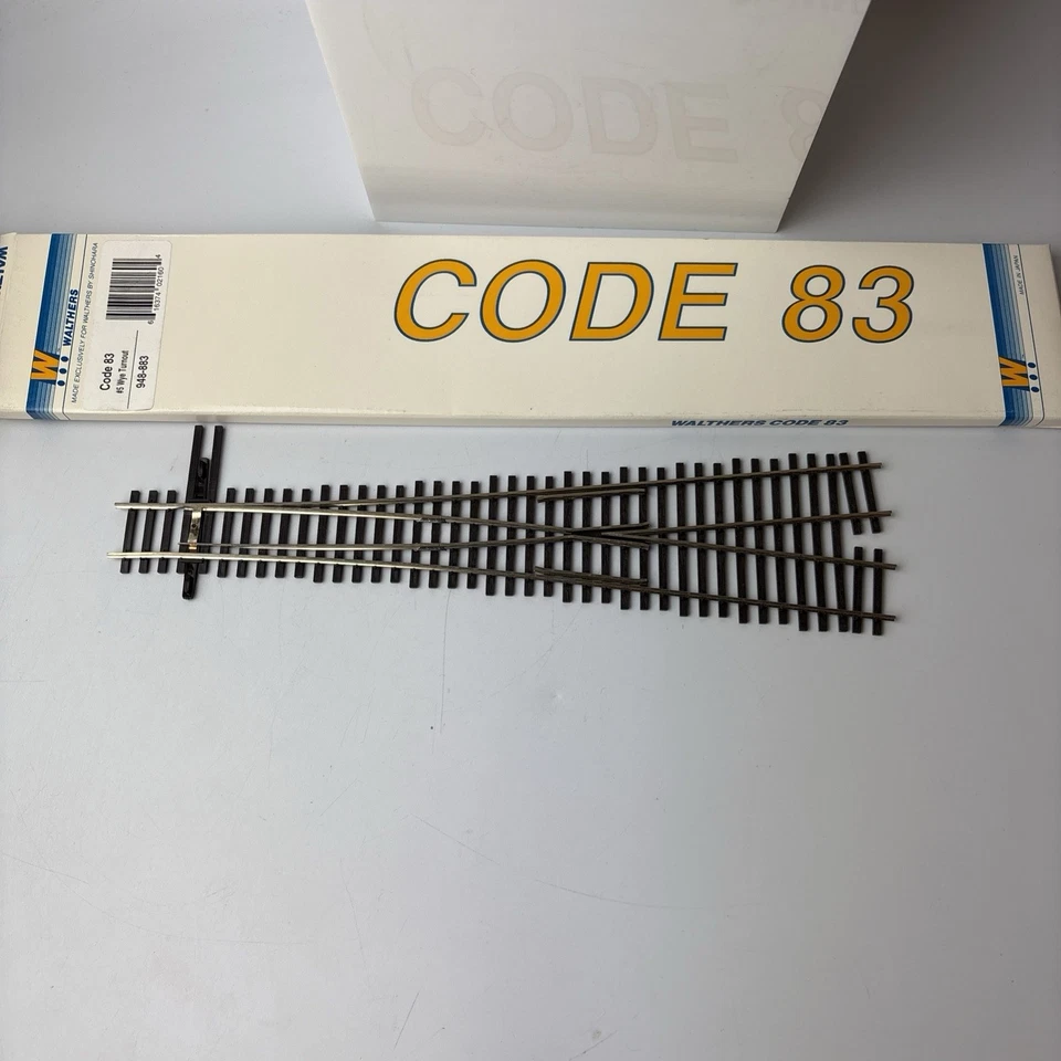 HO Walthers 948-883 Code 83 #5 Wye Turnout Nickel Silver NIB - Image 4 of 4