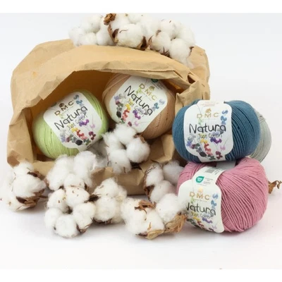 DMC Natura Just Cotton – mattes, weiches Garn aus 100 % gekämmter Baumwolle