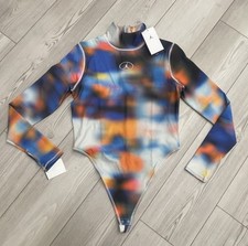NWT Jordan Flight Mountainside Women's Printed Long-Sleeve Bodysuit HV3334-043 L