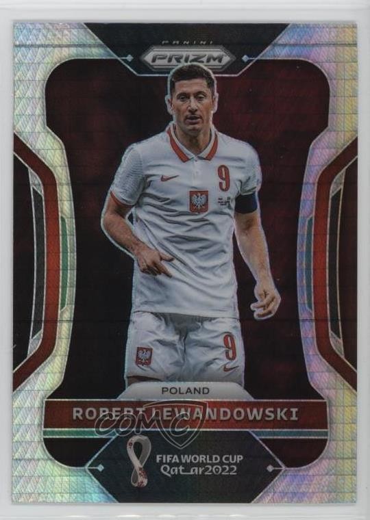2022 Panini Prizm World Cup Qatar Hyper Prizm Robert Lewandowski #170 n0c